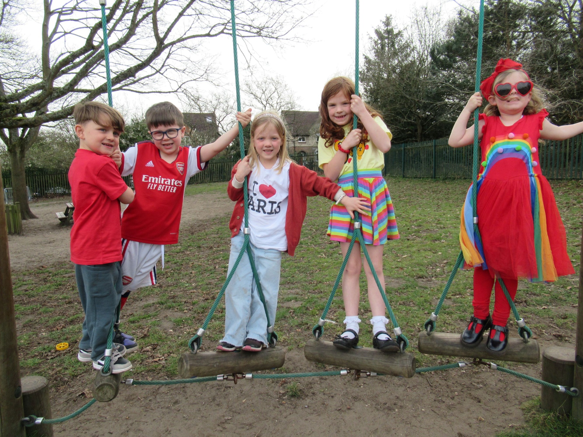 Year 1 Holly Class Red Nose Day Photo
