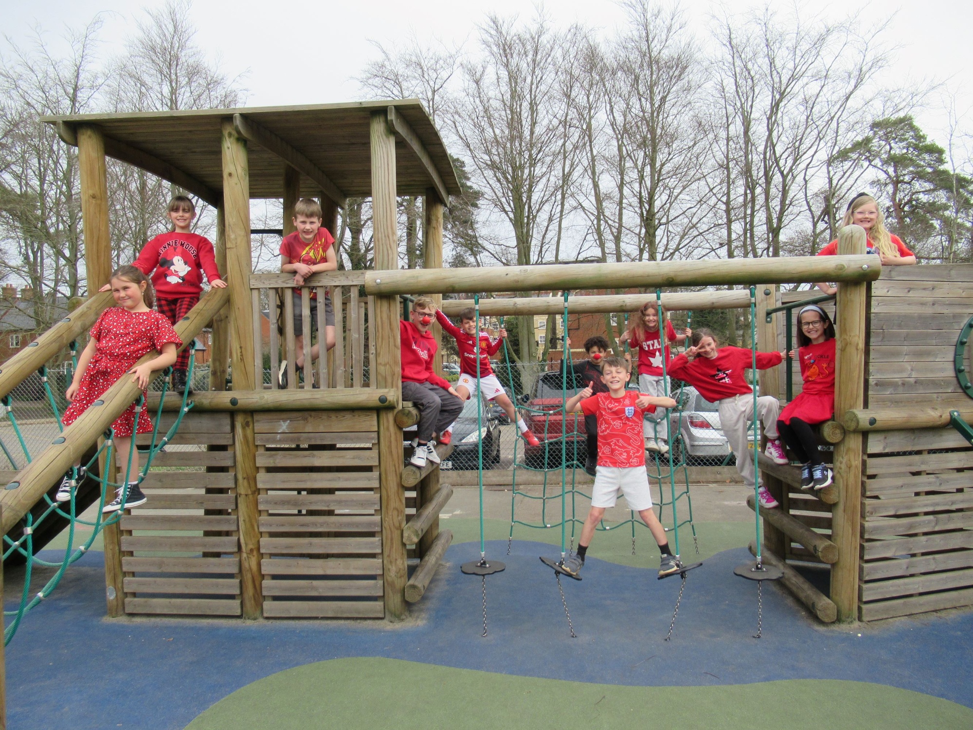 Year 4 Red nose Day Photo