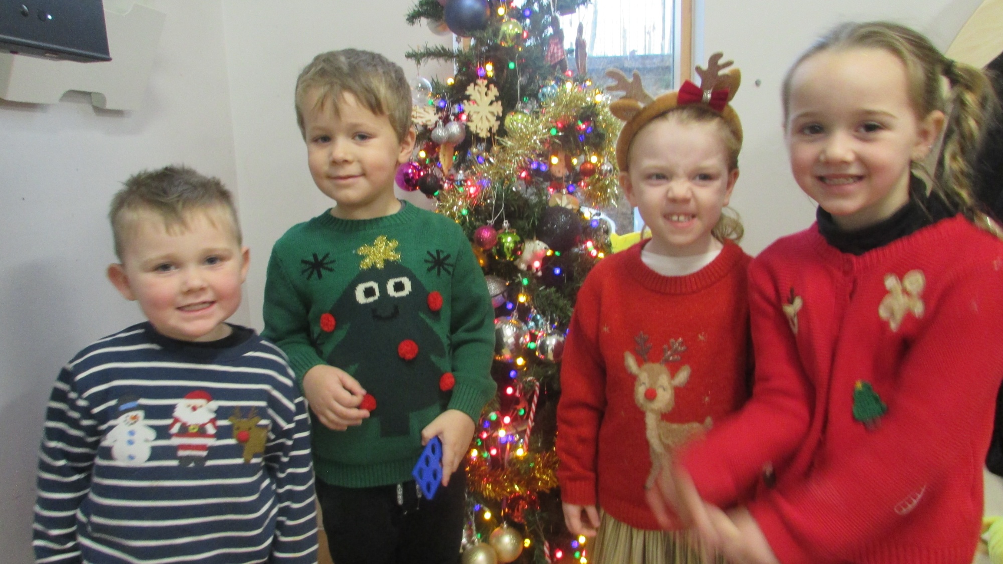 Saplings in Their Christmas Jumpers