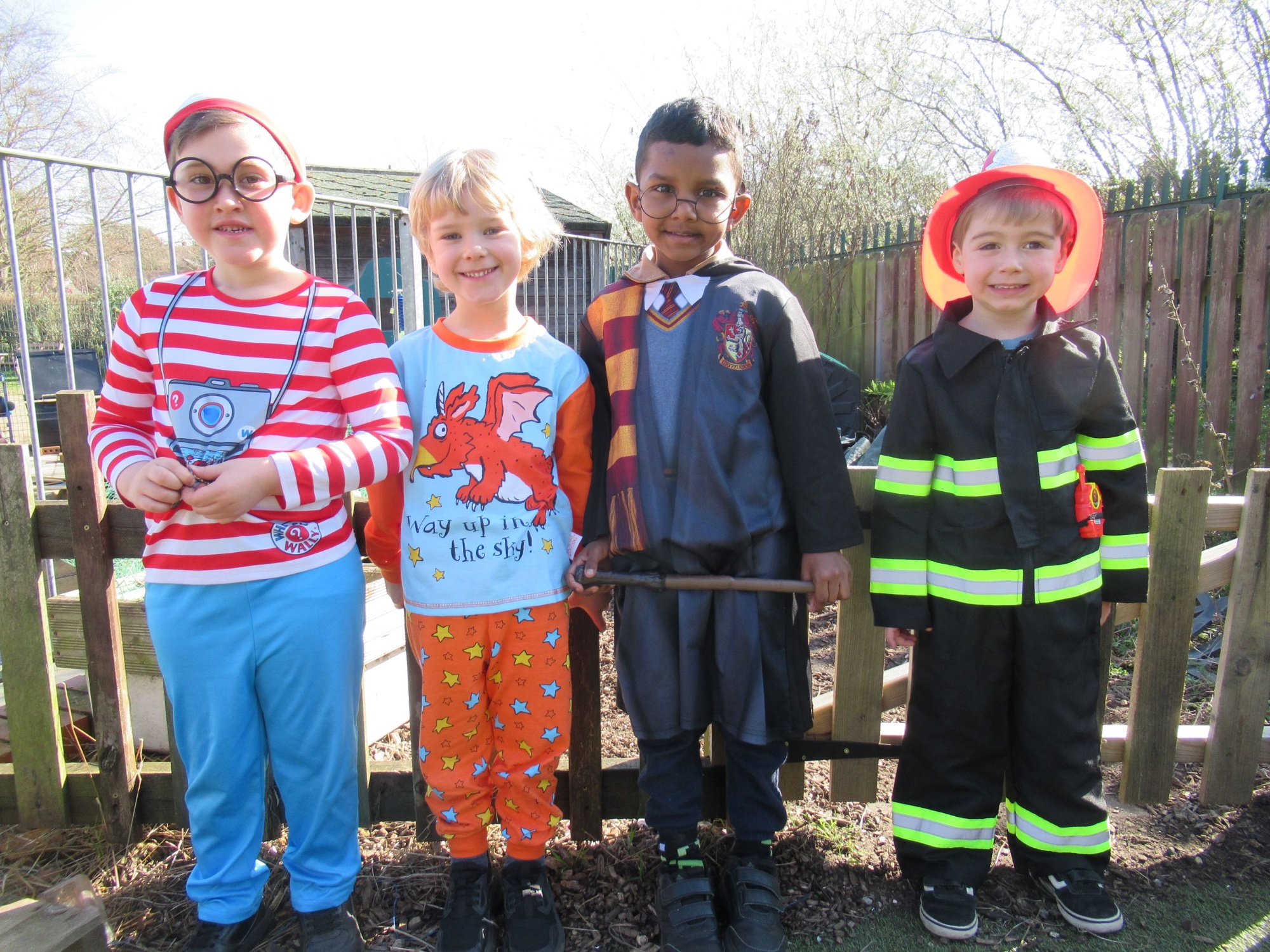 World Book Day, children in the amazing outfits