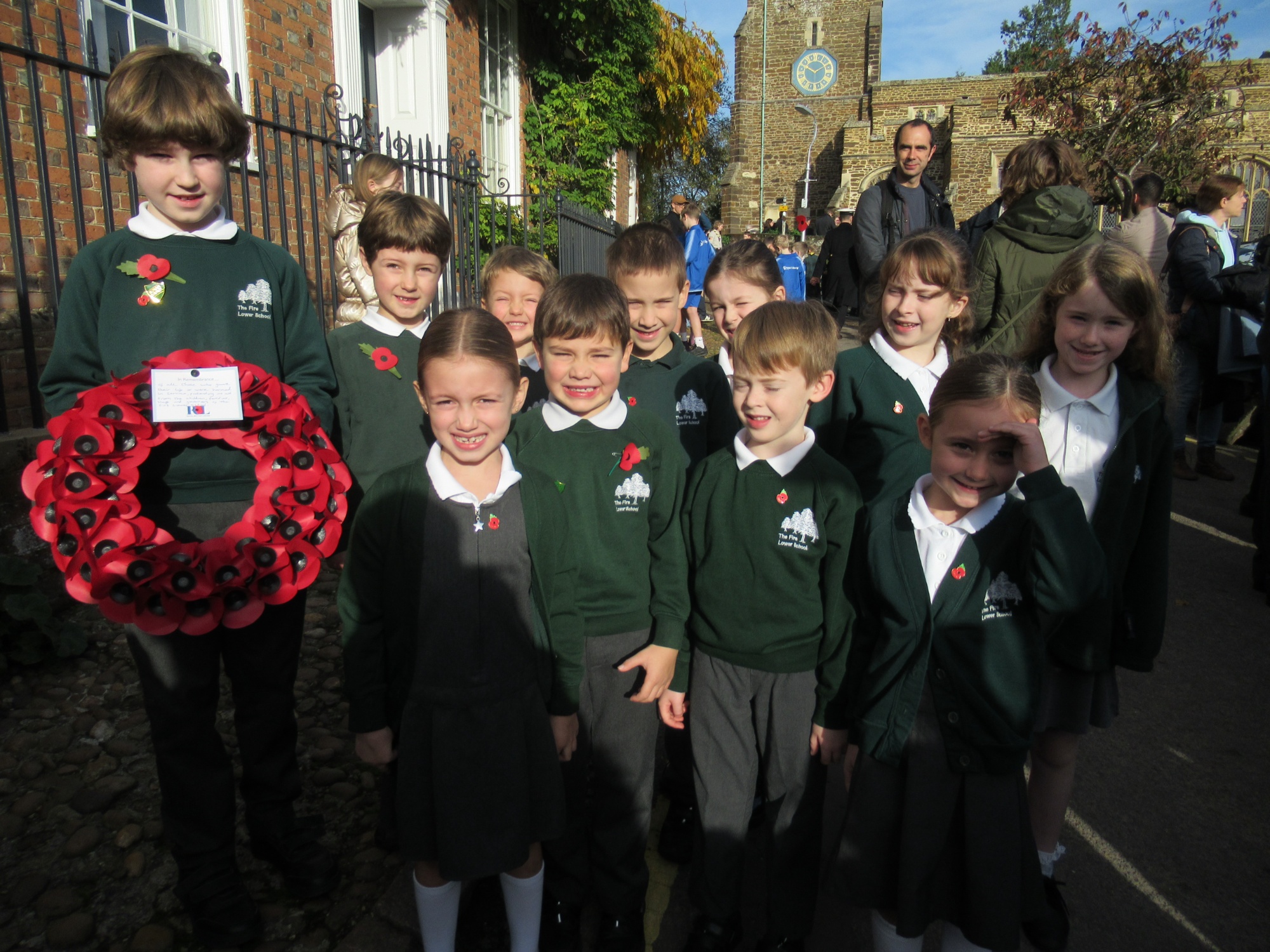 The Firs School Council on Remembrance Sunday 2025