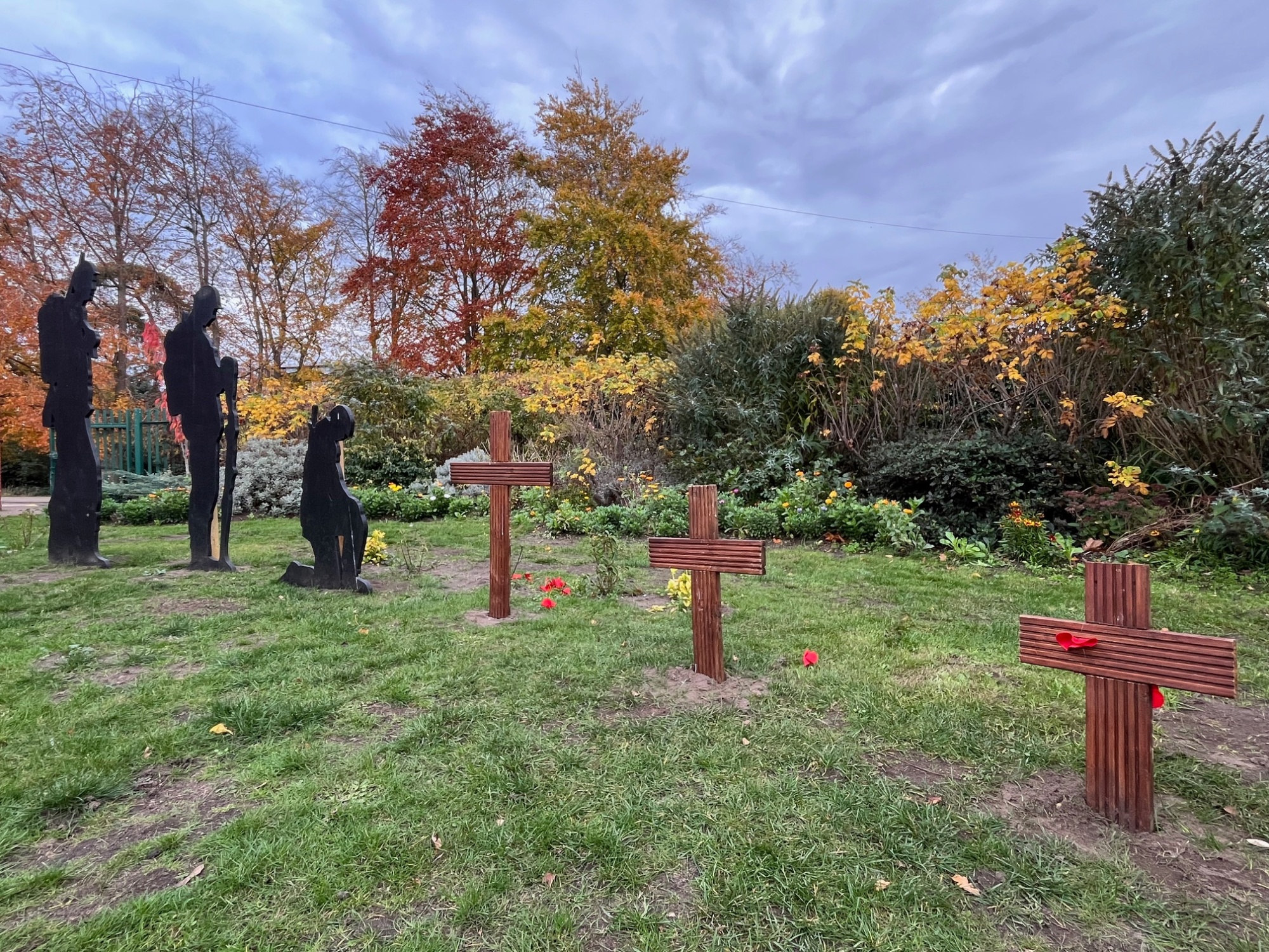 Remembrance Displ;ay at The Firs