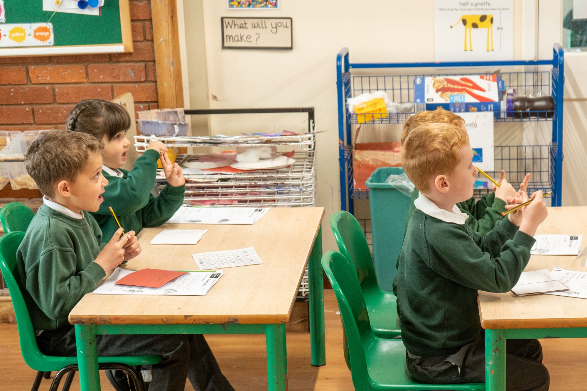 Pupils attending a RWI lesson