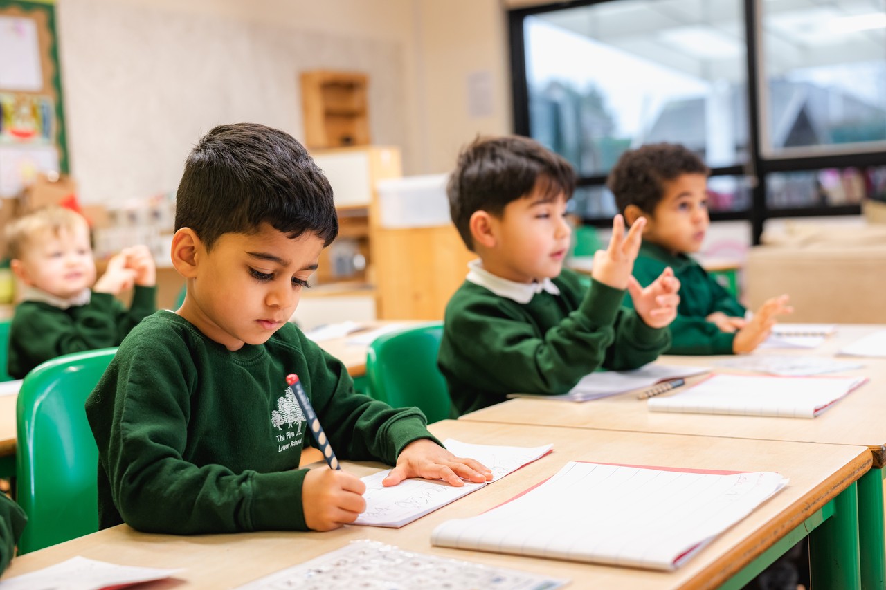 Pupils attending a RWI lesson
