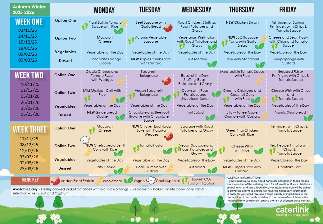The Firs LMenu, Autumn/Winter 2025-2026. Downloadable below