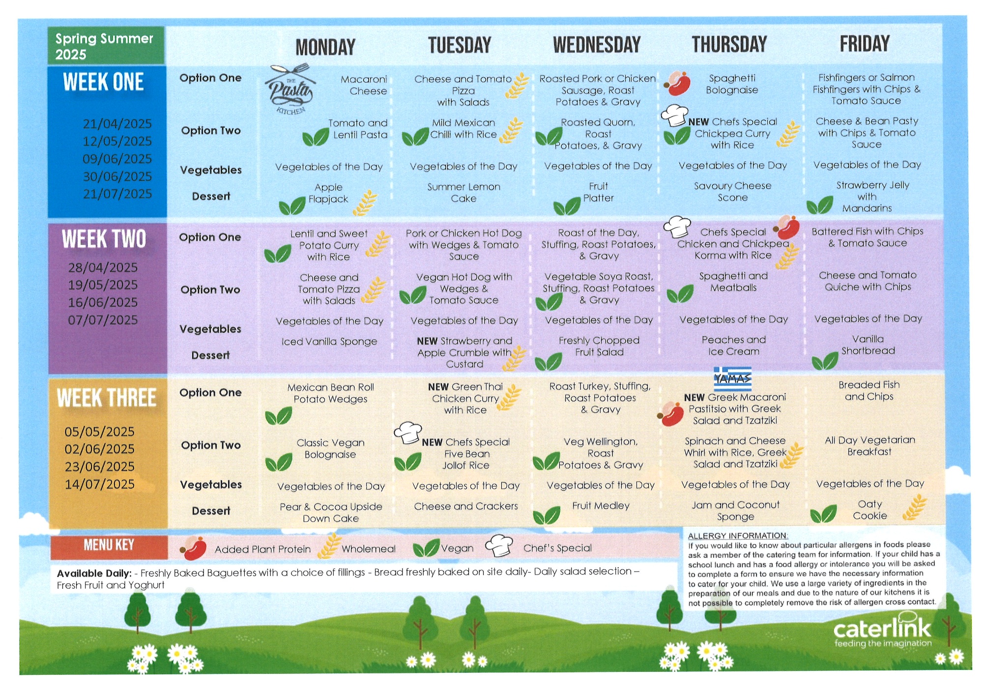 The Firs Spring and Summer Menu, Downloadable below