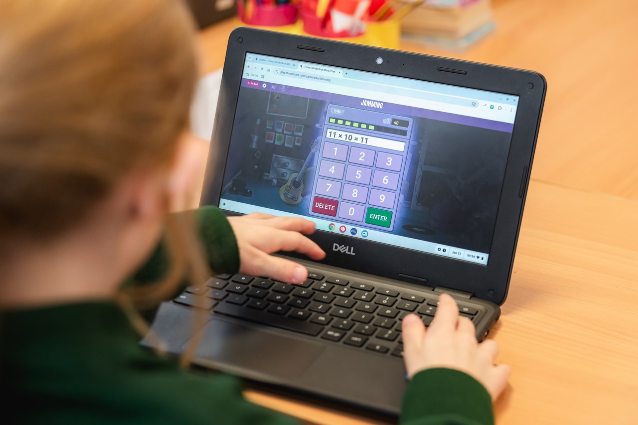 Using a Chromebook to enhance Maths learning