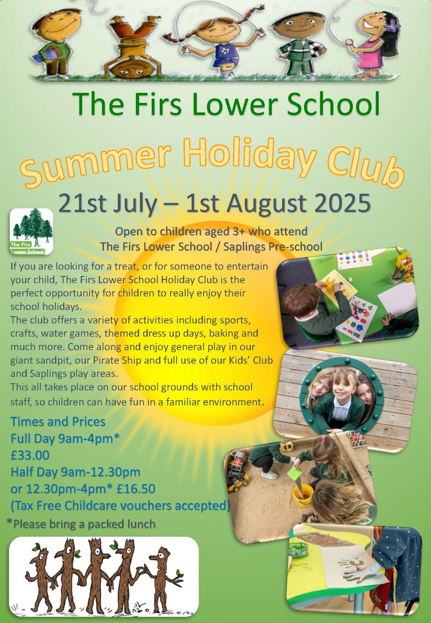 The Firs Lower Summer Holiday Club Poster
