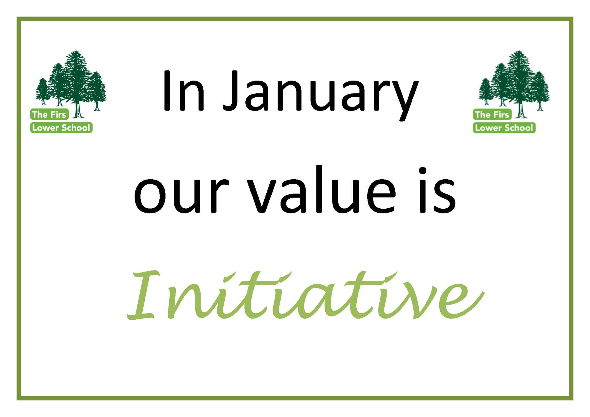 In November our value is Initiative
