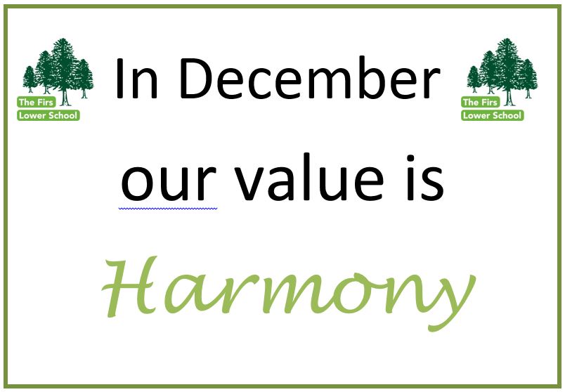 In November our value is HARMONY